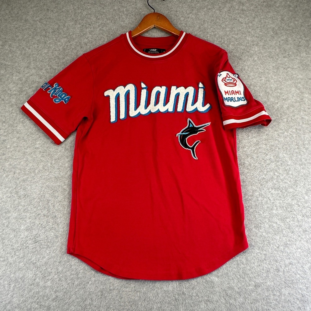 Miami Marlins Pro Standard Sugar Kings Jersey Shirt Mens Small Red Cotton